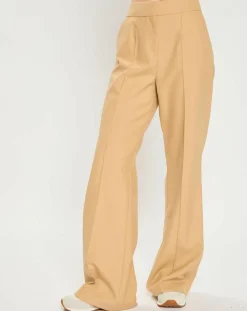Pantalon en Laine mélangée Pervenche noisette