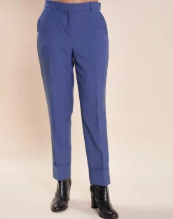 Pantalon en Laine mélangée Philippa bleu