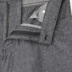Pantalon en Laine mélangée Flanelle moulinée gris