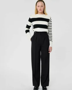 Pantalon en Laine mélangée Parigi noir