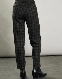 Pantalon en Laine mélangée Party marron/gris