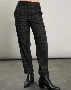 Pantalon en Laine mélangée Party marron/gris