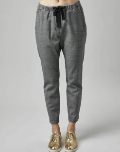 Pantalon en Laine mélangée Tapered Rygge gris