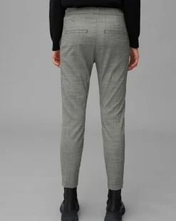 Pantalon en Laine mélangée Tapered Rygge gris