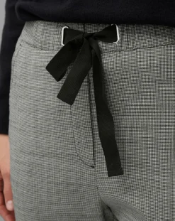 Pantalon en Laine mélangée Tapered Rygge gris