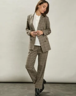 Pantalon en Laine mélangée Peyo beige/gris