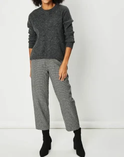 Pantalon en Laine mélangée Cassandre marron/noir/blanc