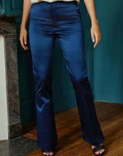 Pantalon en Satin Moon nuit