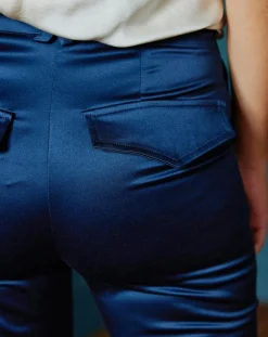 Pantalon en Satin Moon nuit