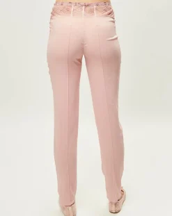 Pantalon en Soie mélangée Elements rose/rouge