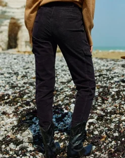 Pantalon en Velours Cargo noir