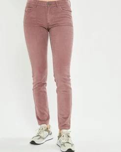Pantalon en Velours côtelé Lulea rose