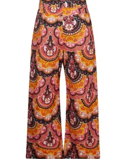 Pantalon en Velours côtelé Fall imprimé rose/multicolore