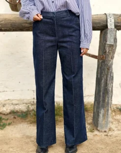 Pantalon en Velours côtelé Chiara nuit