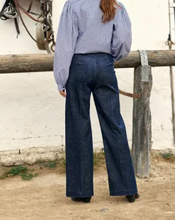 Pantalon en Velours côtelé Chiara nuit