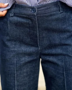 Pantalon en Velours côtelé Chiara nuit