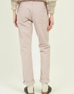 Pantalon en Velours côtelé Pencil rosewood