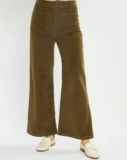 Pantalon en Velours côtelé Pants kaki