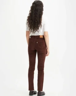 Pantalon en Velours côtelé 724 High Rise marron