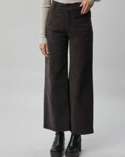 Pantalon en Velours côtelé Pants café