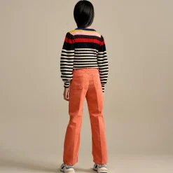 Pantalon en Velours côtelé Pepy corail