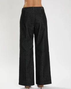 Pantalon en Velours côtelé Chiara noir