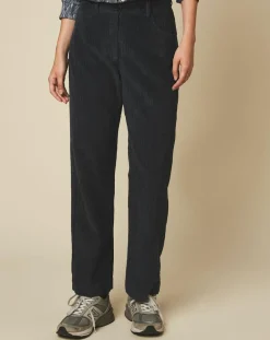 Pantalon en Velours côtelé 7/8ème Punch granit