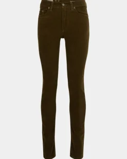 Pantalon en Velours côtelé kaki