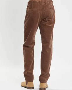 Pantalon en Velours côtelé Osby stretch marron