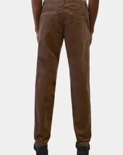 Pantalon en Velours côtelé Osby stretch marron
