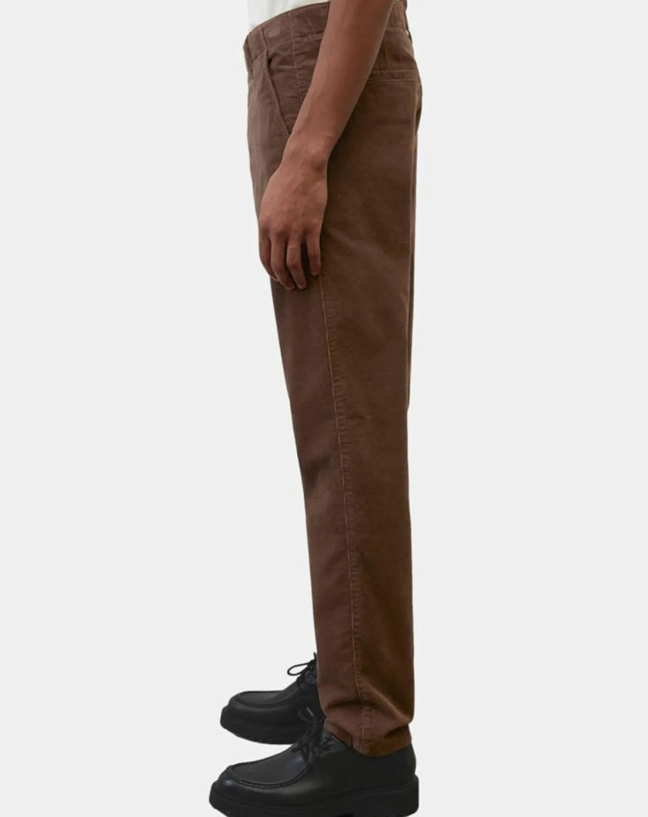 Pantalon en Velours côtelé Osby stretch marron