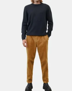 Pantalon en Velours côtelé 100% Coton Bio Belsbo Pleats brique