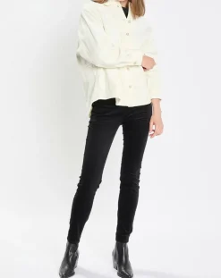 Pantalon en Velours de coton bio Slim Mavas noir