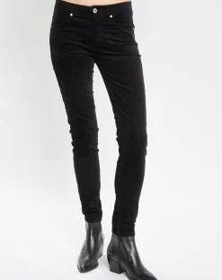 Pantalon en Velours de coton bio Slim Mavas noir