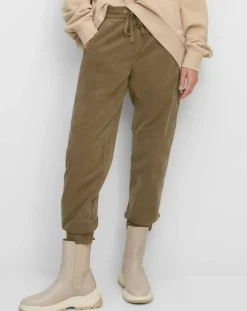 Pantalon en Velours de coton Milleraies kaki