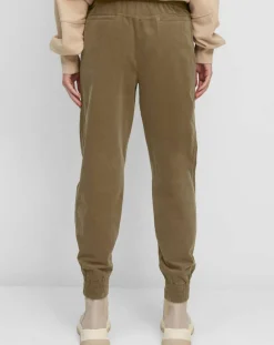 Pantalon en Velours de coton Milleraies kaki