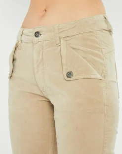 Pantalon en Velours Elsa stone