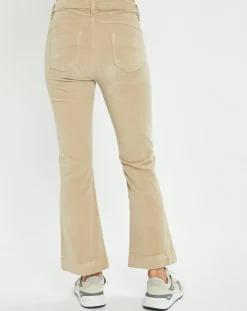 Pantalon en Velours Elsa stone