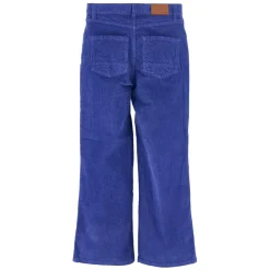 Pantalon en Velours milleraies Popies myosotis
