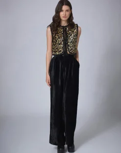 Pantalon en Velours Night noir