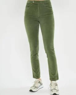 Pantalon en Velours Pants vert