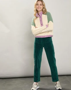 Pantalon en Velours Pepite sapin