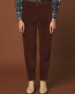 Pantalon en Velours Perfect cacao