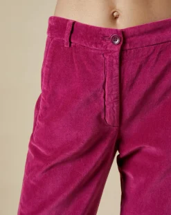 Pantalon en Velours Perfect magenta