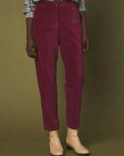 Pantalon en Velours Perfect magenta