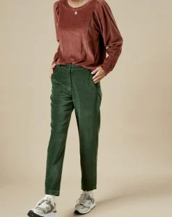 Pantalon en Velours Perfect leaf