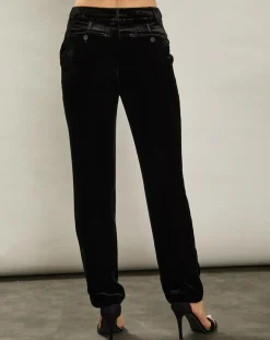 Pantalon en Velours Pietra noir