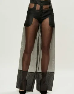 Pantalon Esprit d'Atelier 100% Soie noir