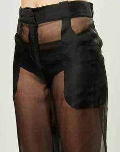 Pantalon Esprit d'Atelier 100% Soie noir