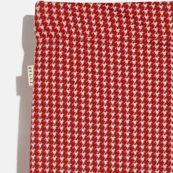 Pantalon Fiona imprimé vichy rouge